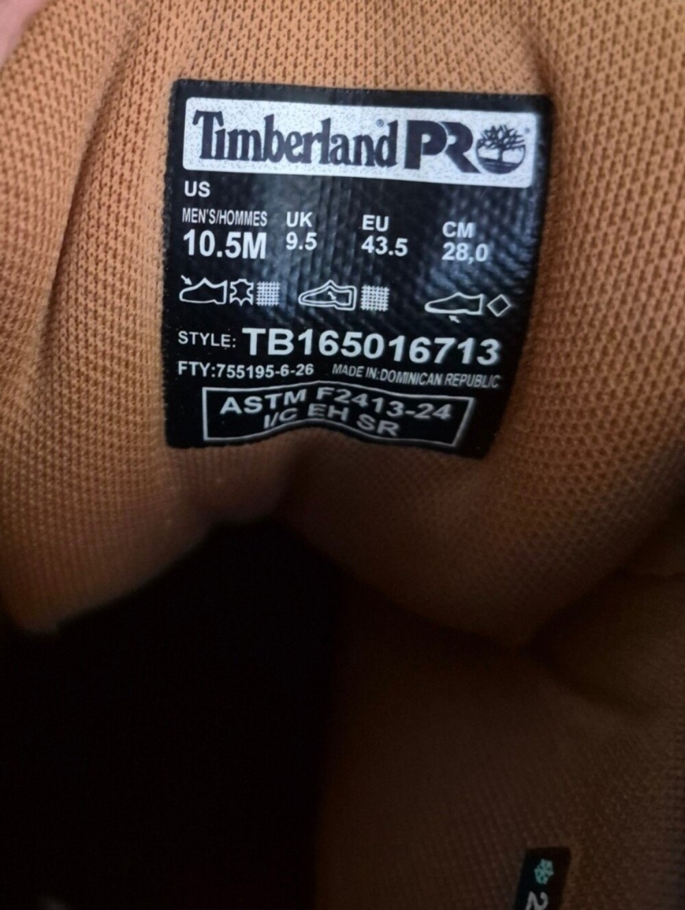 Timberland Pro Direct Attach 6" Steel Toe Work Boots Wheat NIB Size 10.5 - Picture 13 of 13